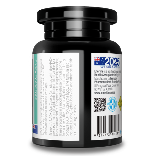 NAD+ 60 Caps Nicotinamide nad ingredients