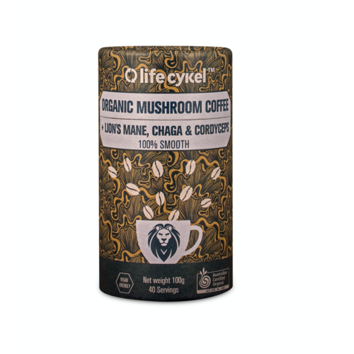 life cykel lions mane mushroom organic coffee mushroom extract
