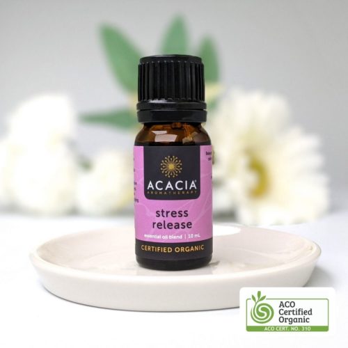Stress Release Organic Essential Oil Blend 10ml - Acacia Aromatherapy
