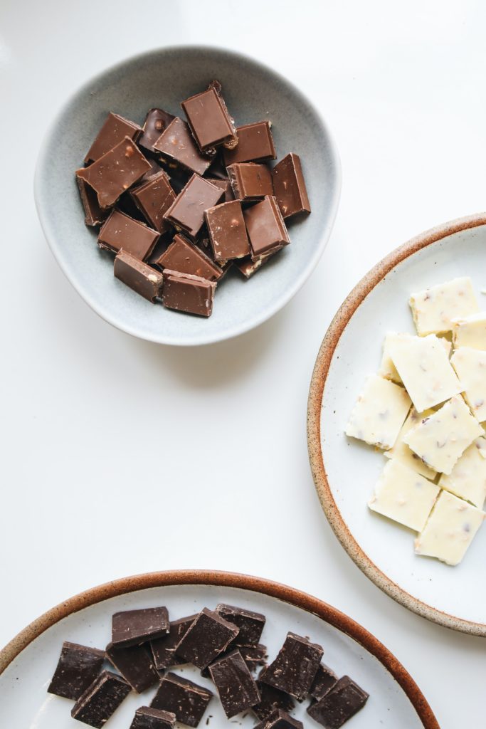 Different types of Chocolate. 