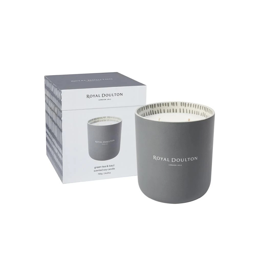 royal doulton decor product images green tea basil candles
